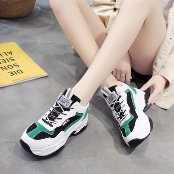 

2020 New Designer Chunky Sneakers Women Running Brand Women Sneakers Platform Colorful Fashion Casual Shoes Woman basket E16-85