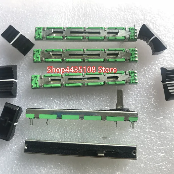 5 Pcs 75 Mm Doppio B10K Originale B10Kx2 Behringer Pot Mixer Fader