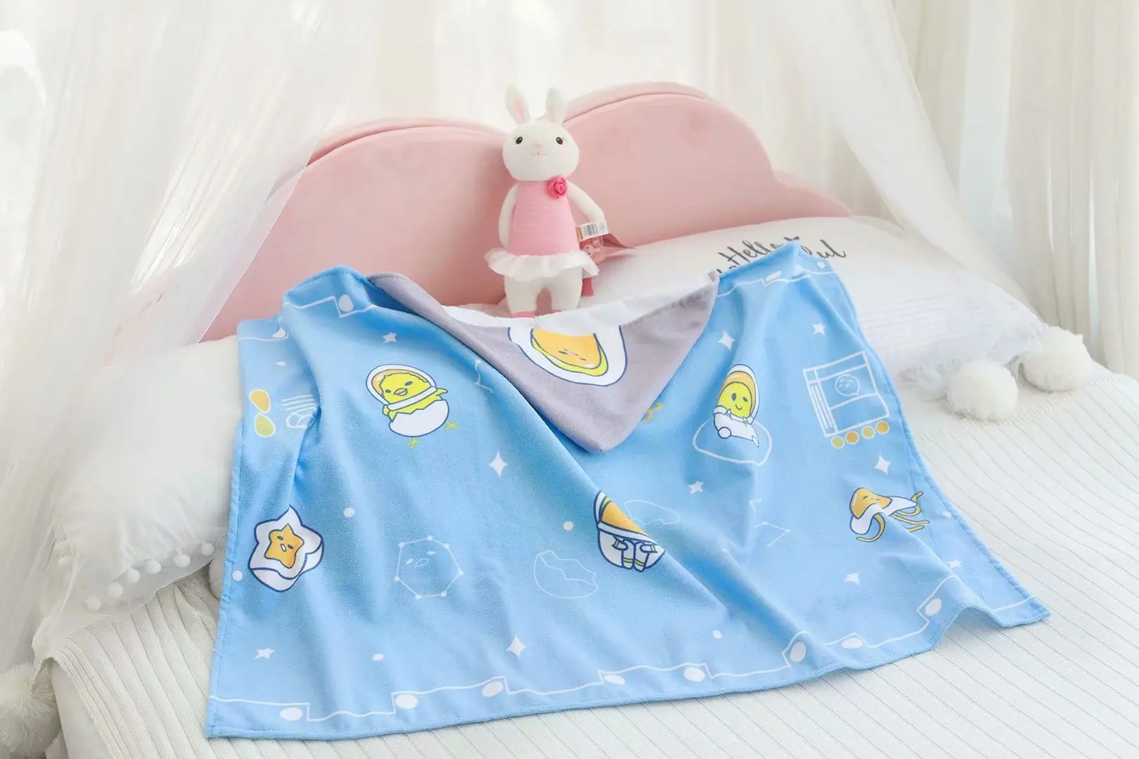 Мультфильм Sanrio, Hello Kitty с рисунками из мультфильма «My Melody Cinnamoroll PomPurin маленький Две звезды детское махровое полотенце халат пляжный халат Одеяло