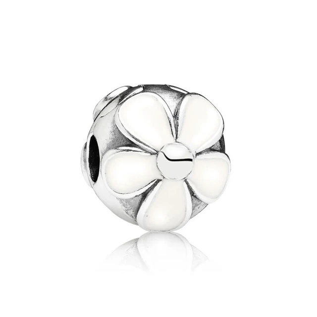 

High quality 100% 925 Sterling Silver 1:1 genuine Daisy Silver clip, original female bracelet pendant