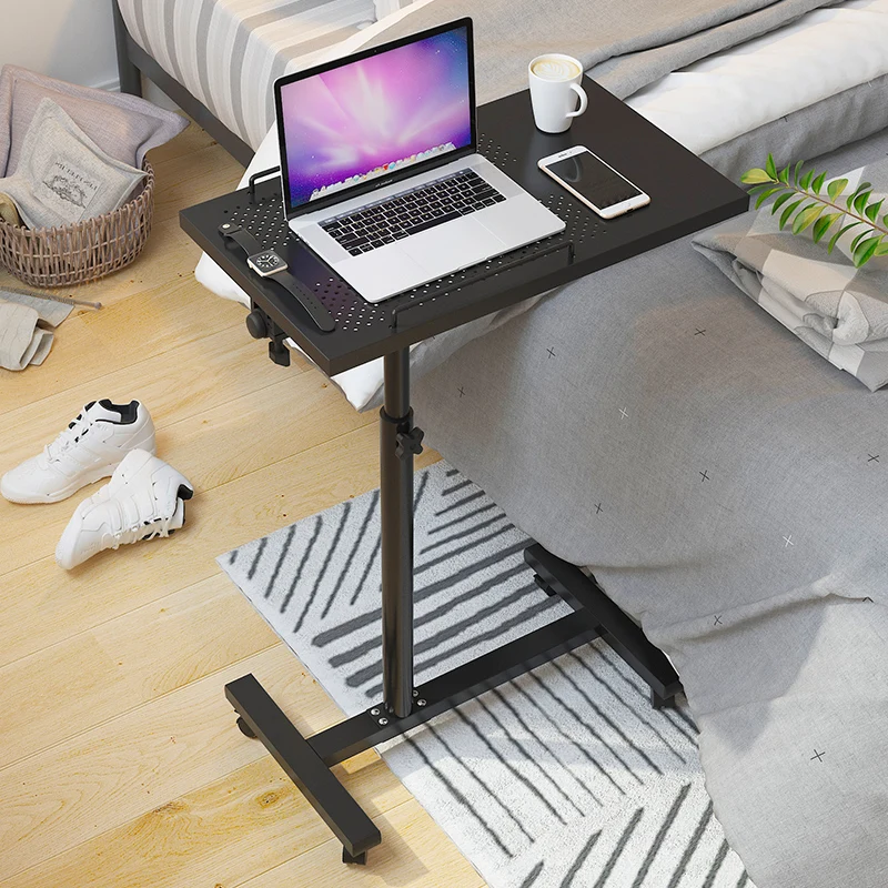 

Laptop Desk Can Be Raised and Lowered Home Study Table Rotating Desktop Moving Bedside Table Simple and Modern