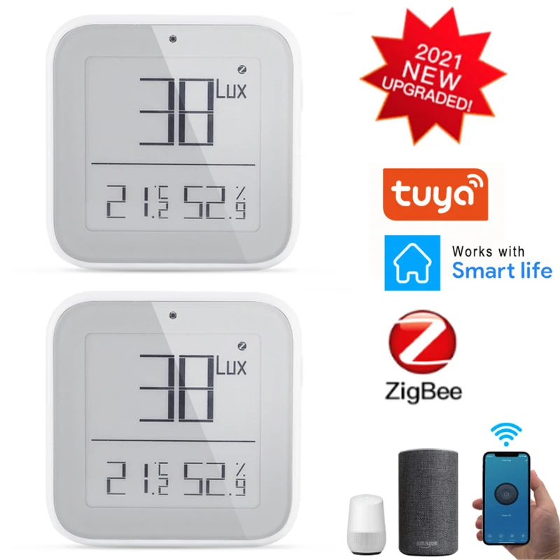 New Tuya ZigBee Smart Home Temperature And Humidity Sensor With LED