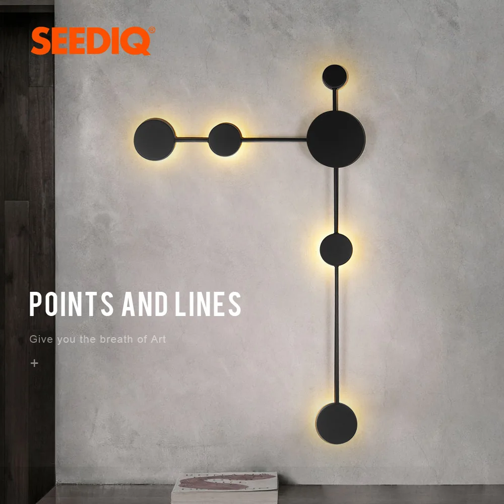 Lámpara Led de pared moderna y creativa, candelabro de pared de salón, 3 colores, regulable, para interior y dormitorio