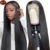 SVT длинные прямые волосы на сетке фронтальные парики индийские человеческие волосы 360 парики для черных женщин швейцарские волосы естественного цвета Remy 8-26 дюймов - изображение
