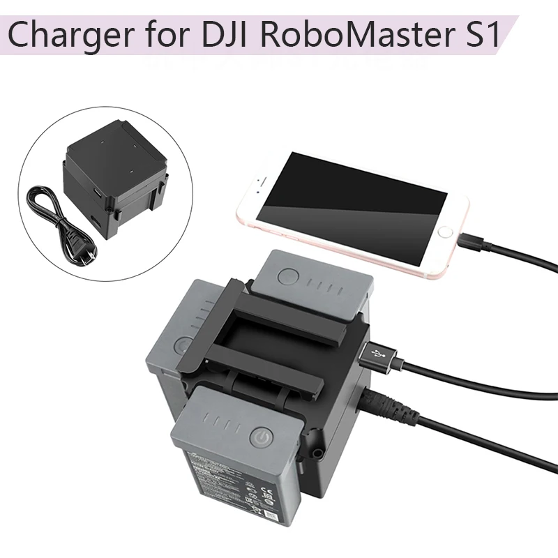 

Portable Multi Battery Charger for DJI RoboMaster S1 Intelligent Charger for Phone Charging Hub with USB Port Cable Accessories