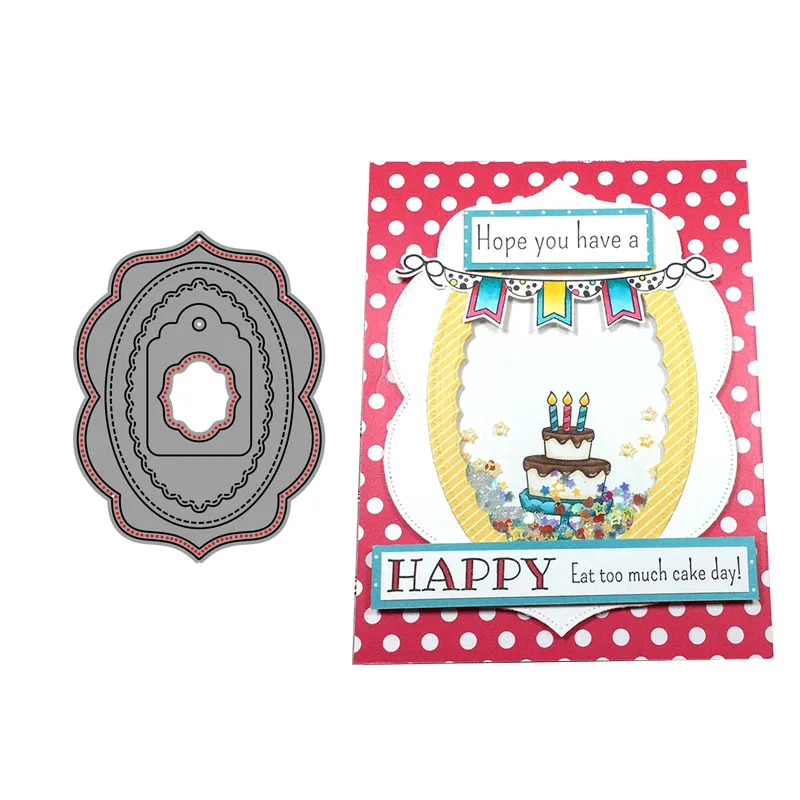 

JC Metal Cutting Dies for Scrapbooking Wavy Flower Background Decoration Stencil Handmade Paper Card Making Model Craft Die cut