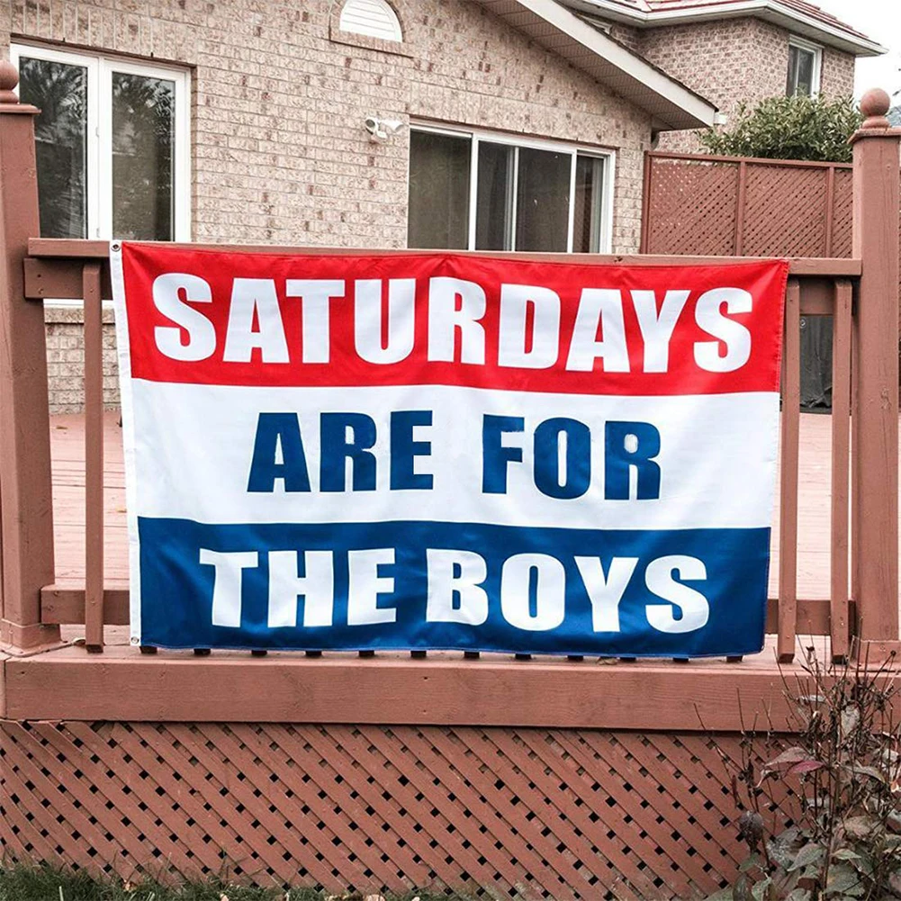 

1 pc Saturday Banner Banner for Boys and Girls 3'X 5' Outdoor and Indoor Banner, Dormitory Room College Decoration
