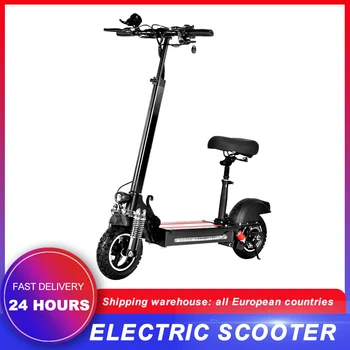 

Adult Electric Scooter With Seat Plate Brand New Smart Instrument 10 Inch Folding Scooter Maximum Endura 40km