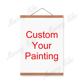 

Custom Scroll Painting Print Your Favorite Photos on Canvas or Art Paper Personalized Print Family ,Friends ,Wedding Pictures