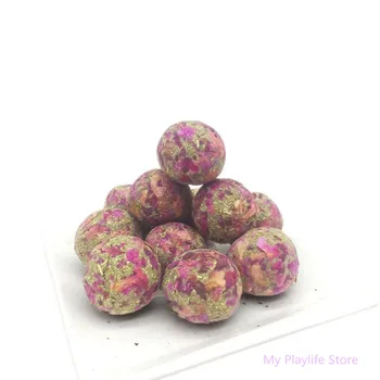 

1 Can Small Pet Hamster Grass Ball Toy Chew Teeth Grinding Play Toys for Rabbit Chinchilla Guinea pig Small Animal Supplies C42