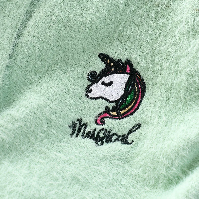 

CHILDREN'S Cardigan 2019 Autumn And Winter New Style Girls Mink Cashmere Sweater Korean-style Childrenswear Fine Sweater Fashion
