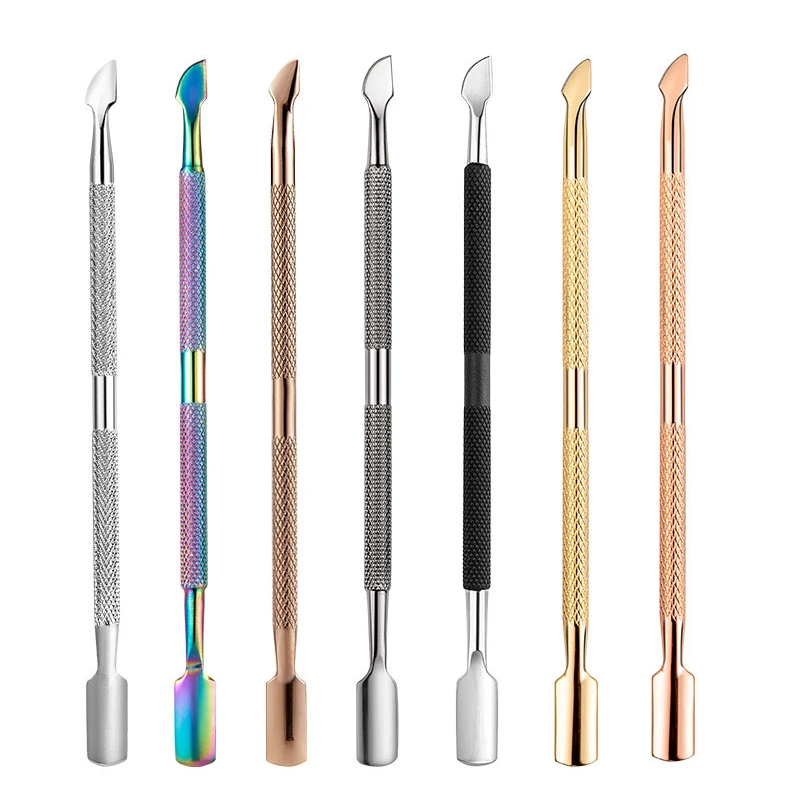 1Pc 2 Ways Stainless Steel Cuticle Pusher Dead Skin Remover for ...