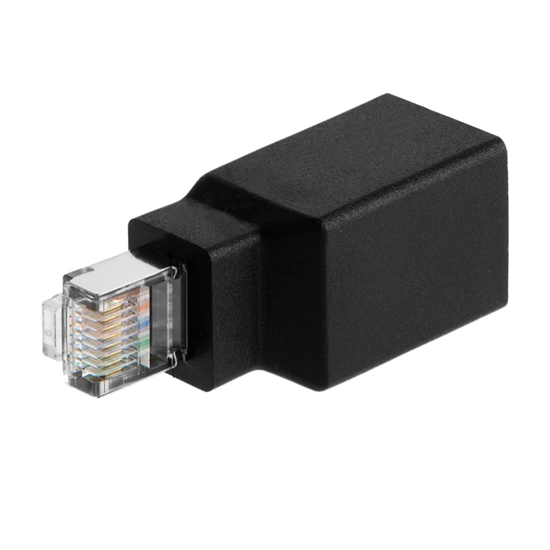 КРОССОВЕР) адаптер, Cat6/Cat5e Ethernet RJ45 мужской/женский адаптер для подключения 2 компьютеров со стандартным кабелем LAN