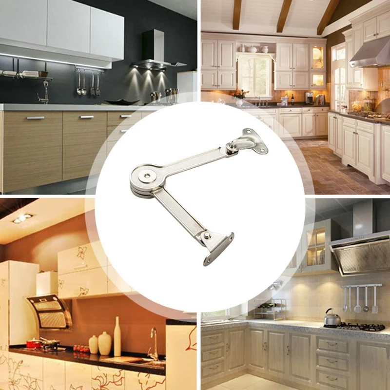 

LIXF 8Pcs Randomly Stop Hinges Kitchen Cabinet Door Support Rod Adjustable Hinge Furniture Wardrobe Lift Up Flap Stay Hardware A