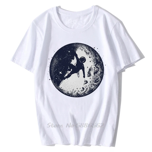 Camiseta divertida de Arte de astronauta y universo para hombre, camisa blanca informal, fresca, Sistema Solar, astrología, astronomía, novedad de verano 1