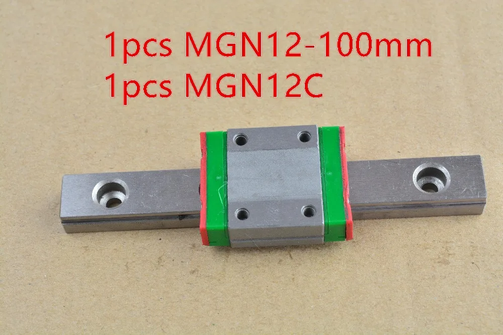 MR12 12 мм линейная направляющая MGN12 100 с MGN12C или MGN12H подшипника слайдера 1 шт. |