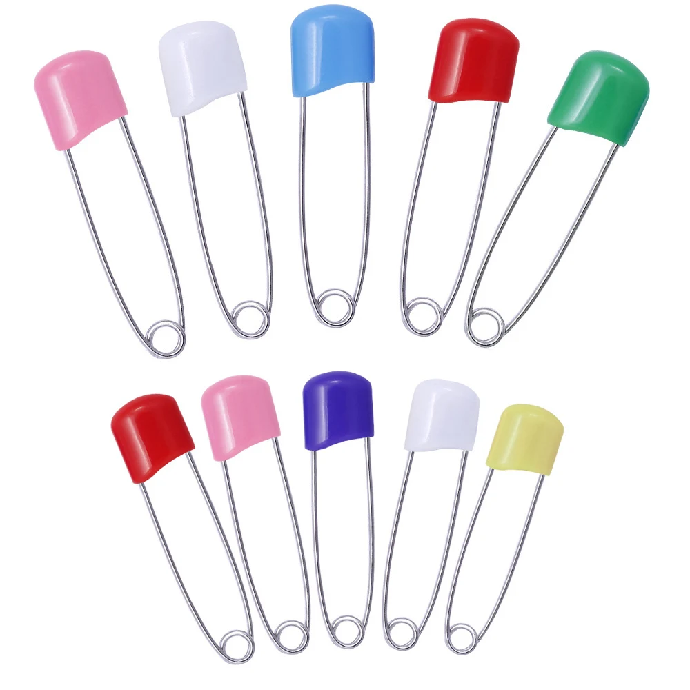

200PCS Plastic Findings Safety Pins Brooch Pin Sewing Needlework Secure Clip Weaving Craft Tool Mini Buckle Pins Sewing Supplies