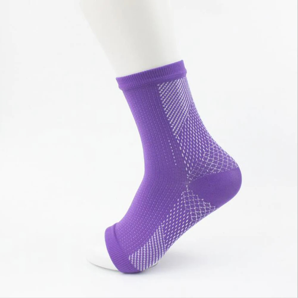 

1Pair Men Compression Socks Foot Ankle Protection Sleeves Comfort Foot Anti Fatigue Socks Cycling Hiking Tennis Relieve Socks