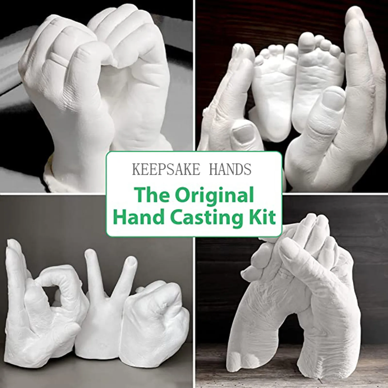 50g Hands Casting Kit Diy Plaster Statue Molding Hand Holding Craft For  Couples Adult & Child Wedding Friends Anniversary - Figurines & Miniatures  - AliExpress