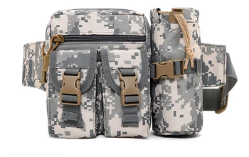 

Tactical Waist Bag Waterproof Bag Military Waist Utility Belt Water Bottle Pouch Pack for Trekking Hiking Walking Bike