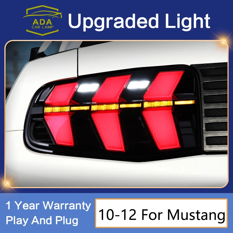 Nuovo Fanale Posteriore Sette Modalità Fanale Posteriore 2010-2012 Per Ford Mustang Base Boss 302 Gt Av-X10 Shelby Gt500 V6 Con Retromarcia + Drl
