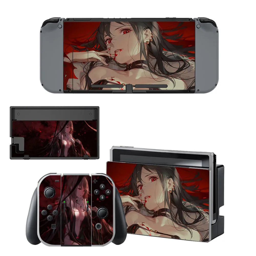 15 Styles Beautiful Sexy Women Style Vinyl Decal Skin Sticker For Nintend Switch NS NX Console & Joy-con Game Accessories