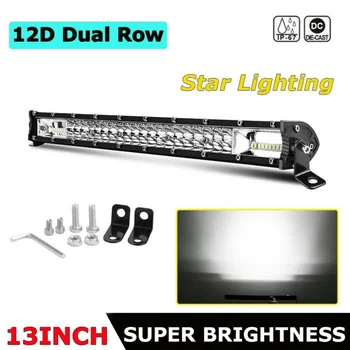 

LED Work Light Light Spot Flood Combo Row 10V-30V 6000K (White) 30000LM