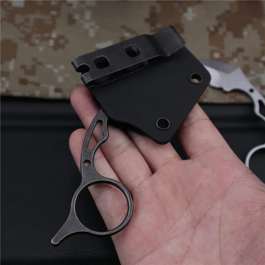 Нож Karambit с оболочкой для охоты на открытом воздухе Инструменты для выживания нож+ Карманный складываемый ключ нож инструмент ручной инструмент для выживания на открытом воздухе