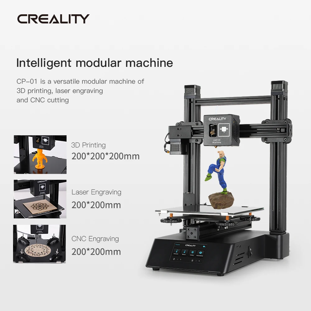 Creality 3d Printer New Cp 01 Practial Three In One Modular Machine 3d Printing Laser Engraving And Cnc Cutting Function 3d Printers Aliexpress