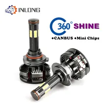 Вдлительную 2 шт. H4 H7 Led Canbus H8 H11 H9 HB3 9005 HB4 9006 светодиодный головной светильник s мини 100 Вт 16000LM автомобильный светильник лампы автомобилей Авто Лампа