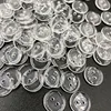 50/100pcs 15mm Mix Clear 2 Holes Button Sewing Craft Scrapbook Garment PT141 1