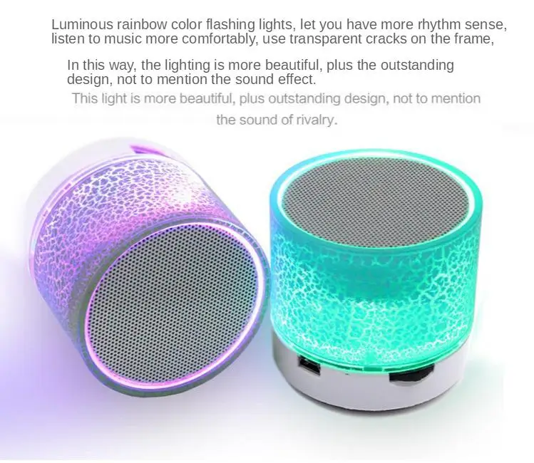 Bluetooth Speaker Mini-Portable Car Led Subwoofer U Disk Card Sound Speaker Audio And Video Speaker Music Sound For Mobile Phone Bluetooth Speaker Mini-Portable Car Led Subwoofer U Disk Card Sound Speaker Audio And Video Speaker Music Sound For Mobile Phone