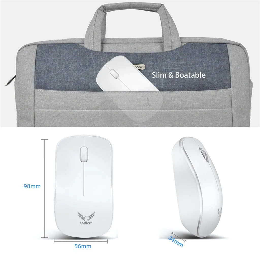 ZERODATE T16 Wireless Mouse USB Receiver Optical Sensor For PC Laptop Tablets