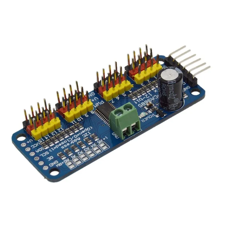 16 канальный 12 бит ШИМ сервопривод Driver-I2C интерфейс PCA9685 модуль для arduino для Raspberry pi Щит Модуль сервощит