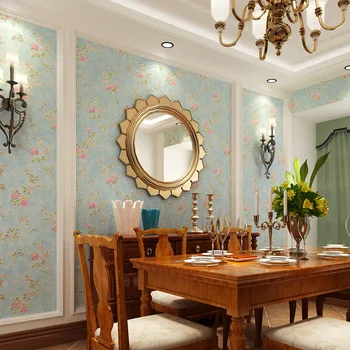 

Retro Living Room Decor Contact Paper Wallcoverin American Rustic Flower Floral Wallpaper Non-woven 3D Relief Embossed Wallpaper