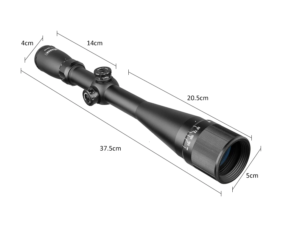 Pistola de ar 4-16x42 ao Riflescope Tático Retículo Visão Óptica Caça Rifle Escopo Mil Dot 9 Lunetas Riflescopes