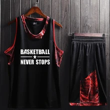 Новинка, заказной принт, мужские и женские баскетбольные майки, шорты, набор, пустые спортивные костюмы для колледжа, дышащие баскетбольные майки, форма