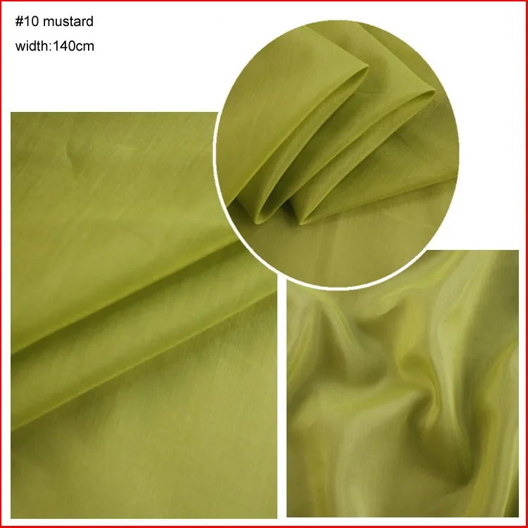 Luxurious Pure White Silk-Cotton Fabric for Dress Linings - Lightweight & Soft