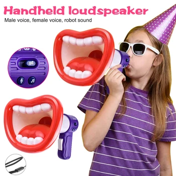 

Novelty Mask with 3 Mode Voice Changer Handheld Loudspeaker Halloween Kids Toy FJ88