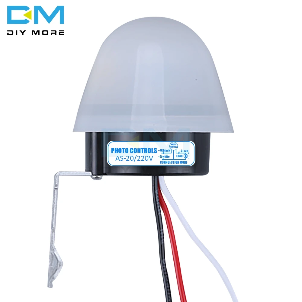 

AC 110V 220V DC 12V Switch Automatic Auto On Off Photocell Street Light Switch 10A 50Hz-60Hz Control Light Photoswitch Sensor