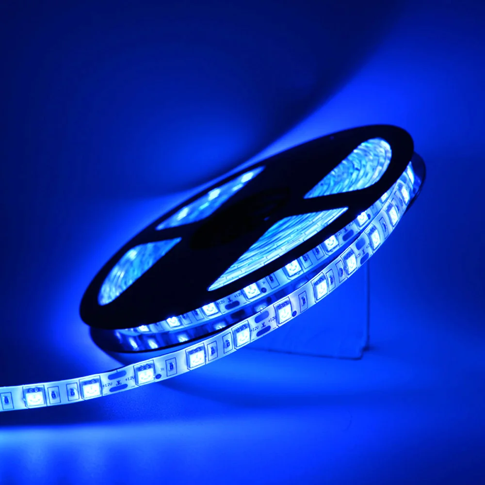 Светодиодная лента 12 в пост. Тока 0 5/1/2/3/4/5 м 5050 SMD RGB водонепроницаемая гибкая