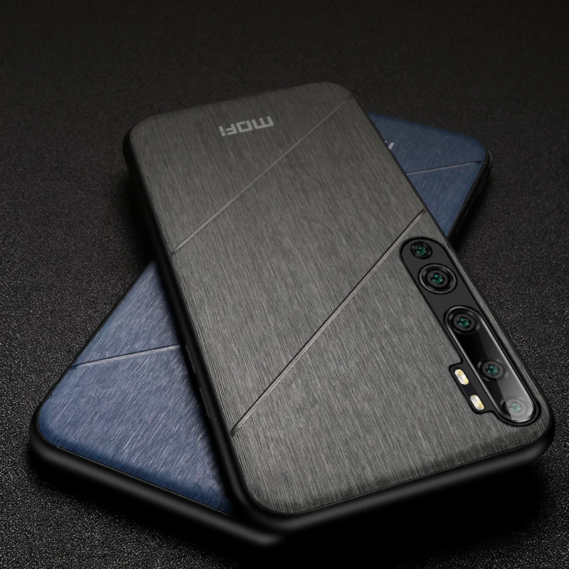 MOFi для Xiaomi mi Note 10 чехол Чехол xio mi cc9 pro pu Кожаный противоударный корпус capas силиконовая мягкая Задняя накладка чехла из ТПУ