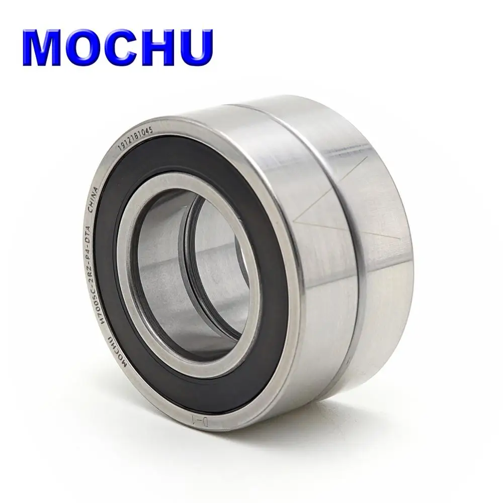 1 Pair MOCHU 7005 H7005C 2RZ P4 DT A 25x47x12 25x47x24 Sealed Angular Contact Bearings Speed Spindle Bearings CNC ABEC-7