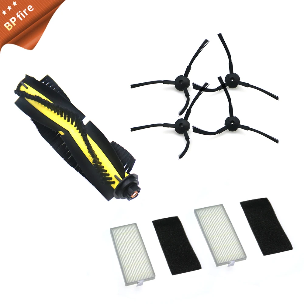 

1*Main Brush+2*HEPA Filter+4*Side Brushes for ILIFE A4 chuwi a4 T4 X432 X430 Robot Vacuum Cleaner Parts for KT519 KT 519