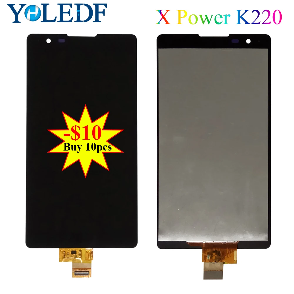 5 3 &quotдля LG X Power K220DS K220 K220DSF K220T K220F K220H ЖК дисплей кодирующий преобразователь