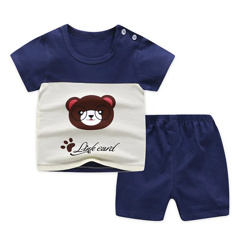 Baby Clothing Set discount Cartoons Designer kids Clothing Baby Boys girls Summer Clothes cotton T-shirt+shorts Baby Girl Casual baby Clothing Sets best Baby Clothing Set