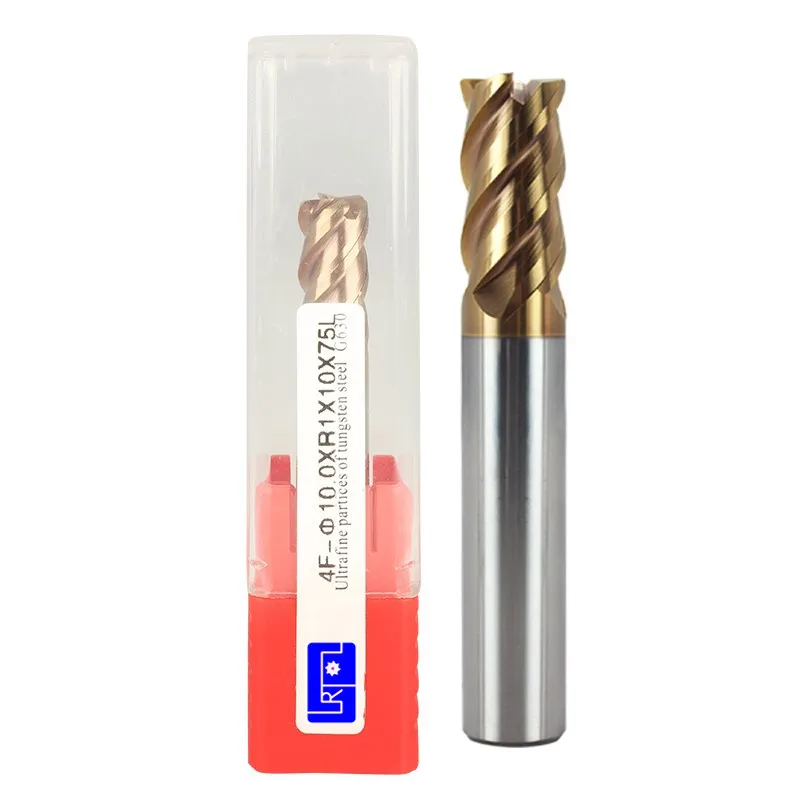 Концевая фреза из вольфрамовой стали HRC63 4 5 6 8 10 12*50 60 75 мм шт.|end mill|steel milling cuttersmilling