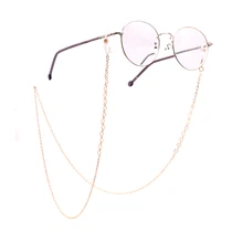 Color_max модные шикарные Золотые Серебряные очки солнечные очки с цепочкой цепочка для очков для чтения очки акриловые бусины цепи