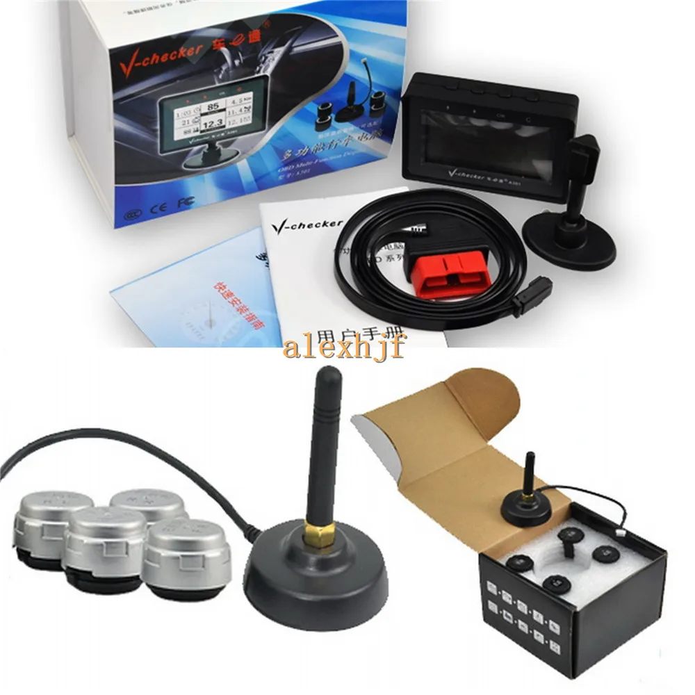  Utility V-checkr Diagnostic Trip Computer A301T + TPMS Data Fuel Consumption DTC Cleaning Fault Ala