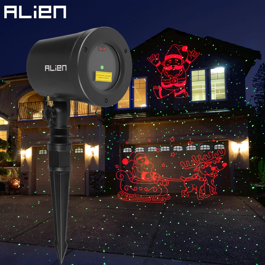 projecteur-laser-de-no-l-alien-th-me-rouge-p-re-no-l-elk-tra-neau